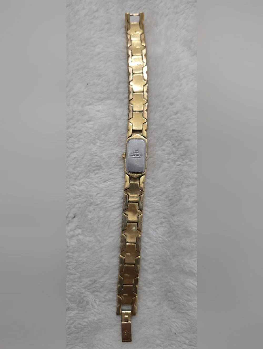 Vintage Women's Gold-Tone Watch with Diamond Accents Elgin